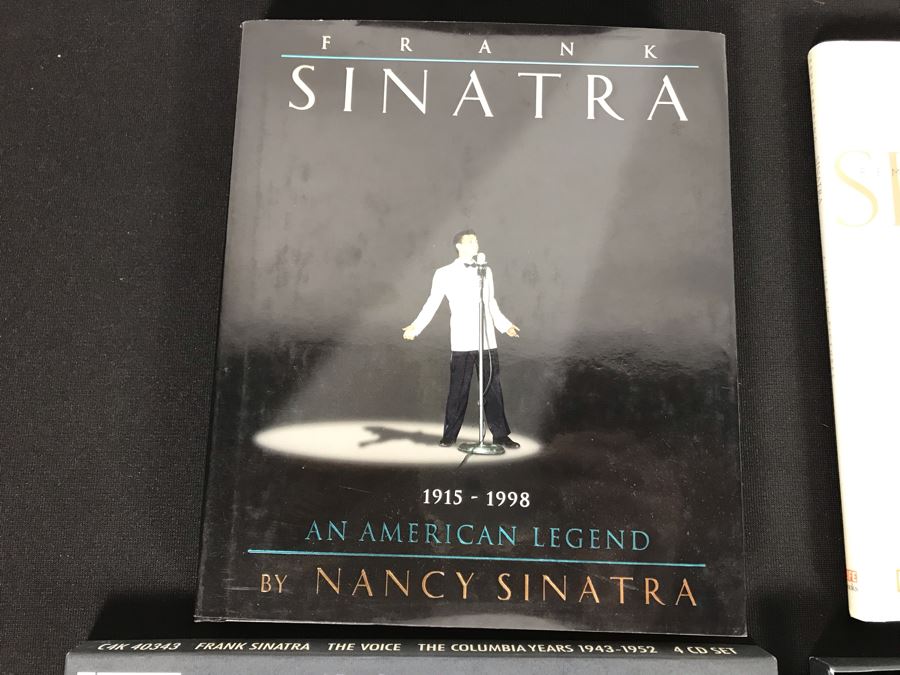 Pair Of Frank Sinatra Coffee Table Books And Frank Sinatra Four Compact Disc Box Set [Photo 5]
