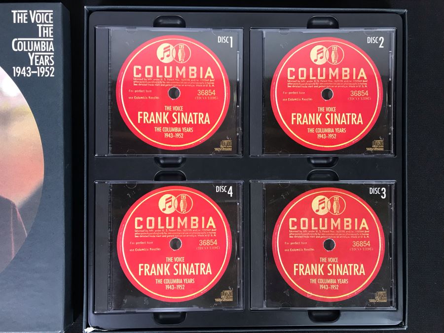 Pair Of Frank Sinatra Coffee Table Books And Frank Sinatra Four Compact Disc Box Set [Photo 2]