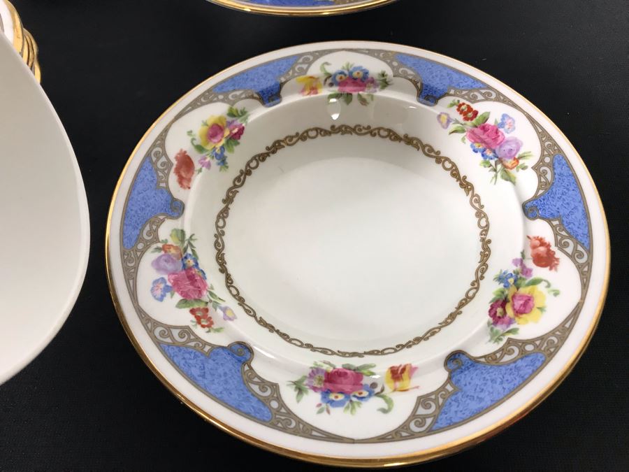 Vintage Hammersley & Co Bone China From England - Approximately 50 Pieces Total Including Coffee Pot, Tea Pot, Covered Dishes, Cups And Saucers, Toaster Holders, Creamers (MOE) [Photo 12]