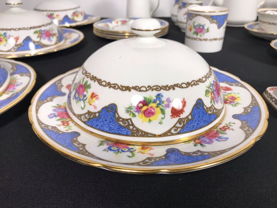 Vintage Hammersley & Co Bone China From England - Approximately 50 Pieces Total Including Coffee Pot, Tea Pot, Covered Dishes, Cups And Saucers, Toaster Holders, Creamers (MOE) [Photo 17]