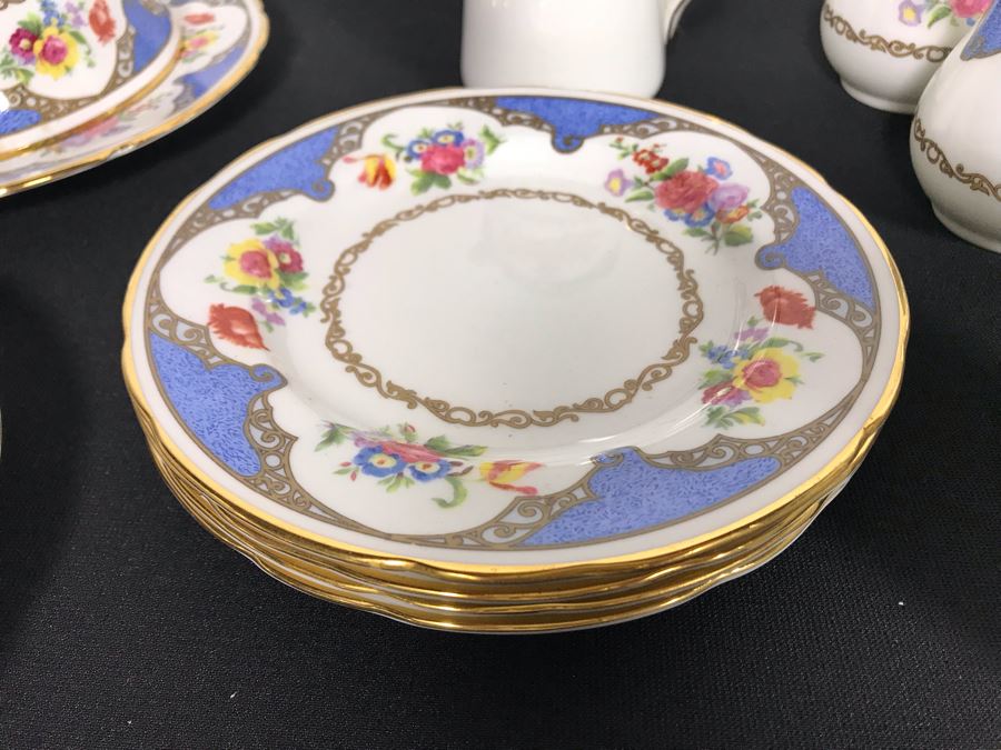 Vintage Hammersley & Co Bone China From England - Approximately 50 Pieces Total Including Coffee Pot, Tea Pot, Covered Dishes, Cups And Saucers, Toaster Holders, Creamers (MOE) [Photo 16]