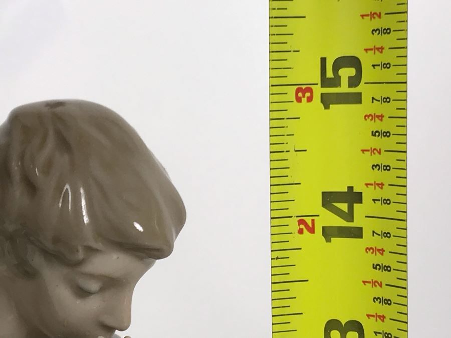 NAO Tall Porcelain Figurine Of Man / Boy Playing Flute Made In Spain 15'H [Photo 9]