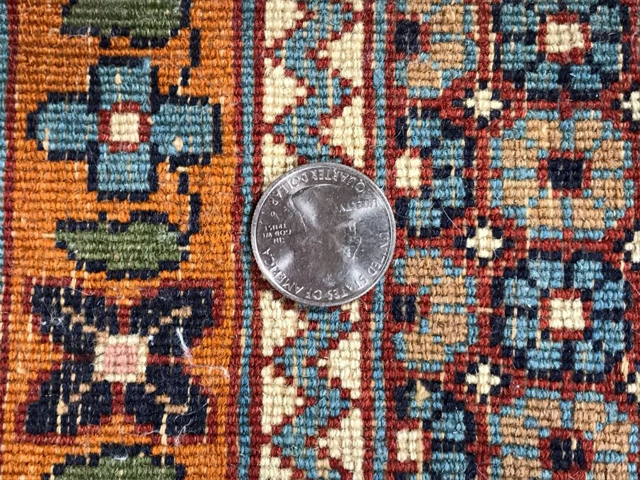 Impressive Wool And Silk Blend Persian Area Rug With Detailed Designs Over 300Knots/Sq In - 4'7' X 8' (OHE) [Photo 17]