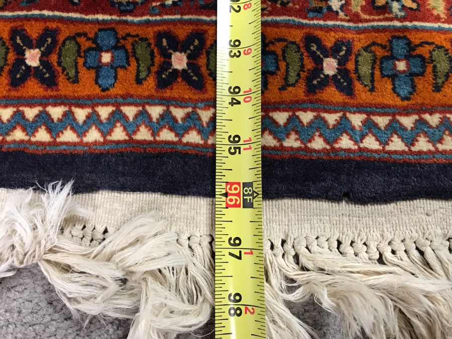 Impressive Wool And Silk Blend Persian Area Rug With Detailed Designs Over 300Knots/Sq In - 4'7' X 8' (OHE) [Photo 21]