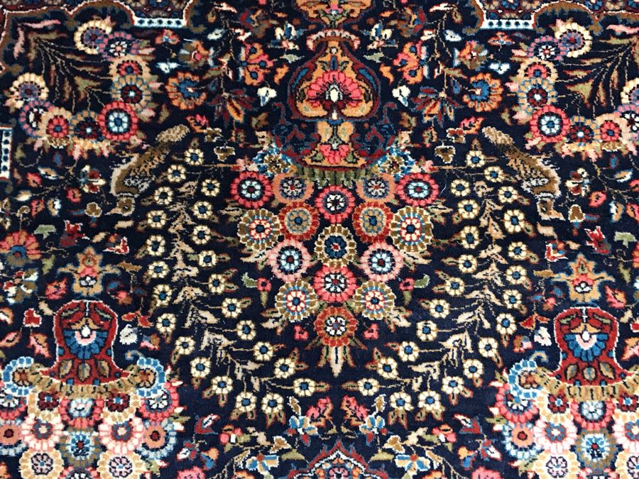 Impressive Wool And Silk Blend Persian Area Rug With Detailed Designs Over 300Knots/Sq In - 4'7' X 8' (OHE) [Photo 12]