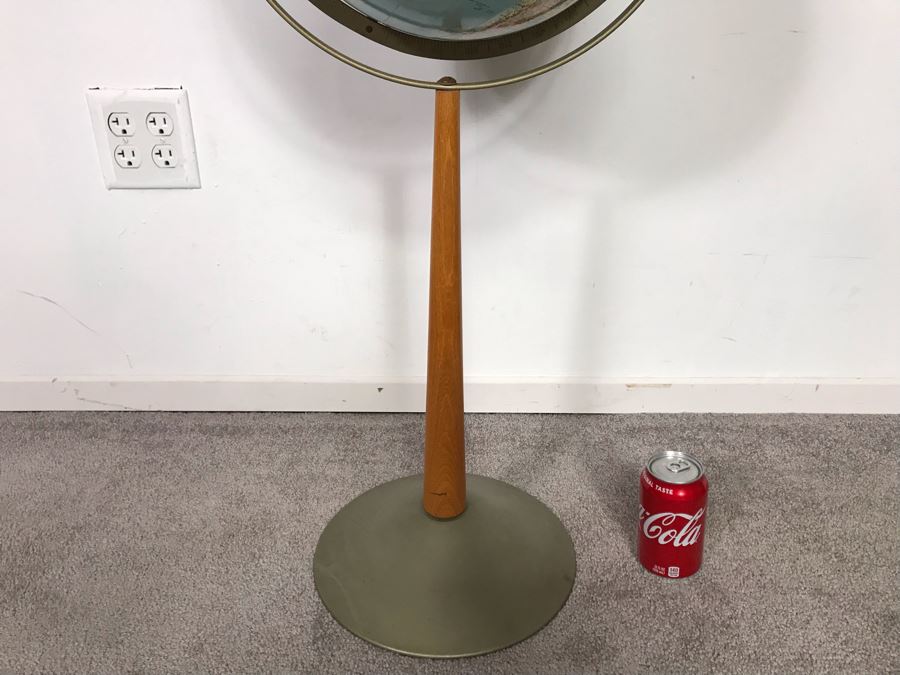 Vintage Mid-Century Replogle Steroe Relief World Globe 12'D With Stand 16W X 33H (OHE) [Photo 7]
