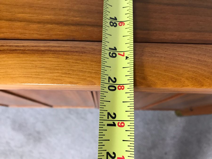 Stunning Mid-Century Chinoiserie Solid Teak Heritage Furniture Credenza Buffet Sideboard Cabinet 62W X 20D X 30H (OHE) [Photo 16]