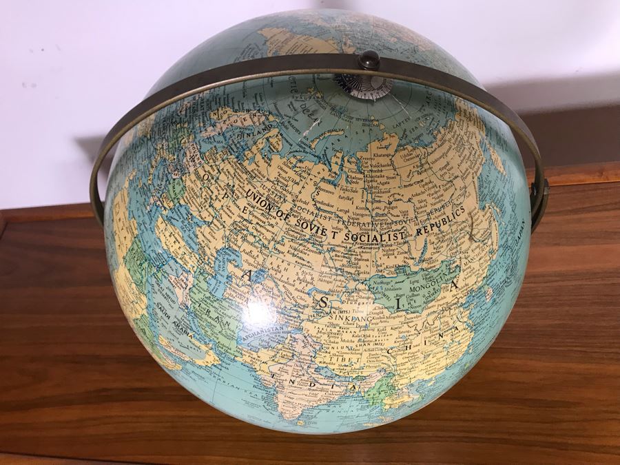 Vintage Mid-Century Replogle 16' Reference Globe (OHE) [Photo 5]