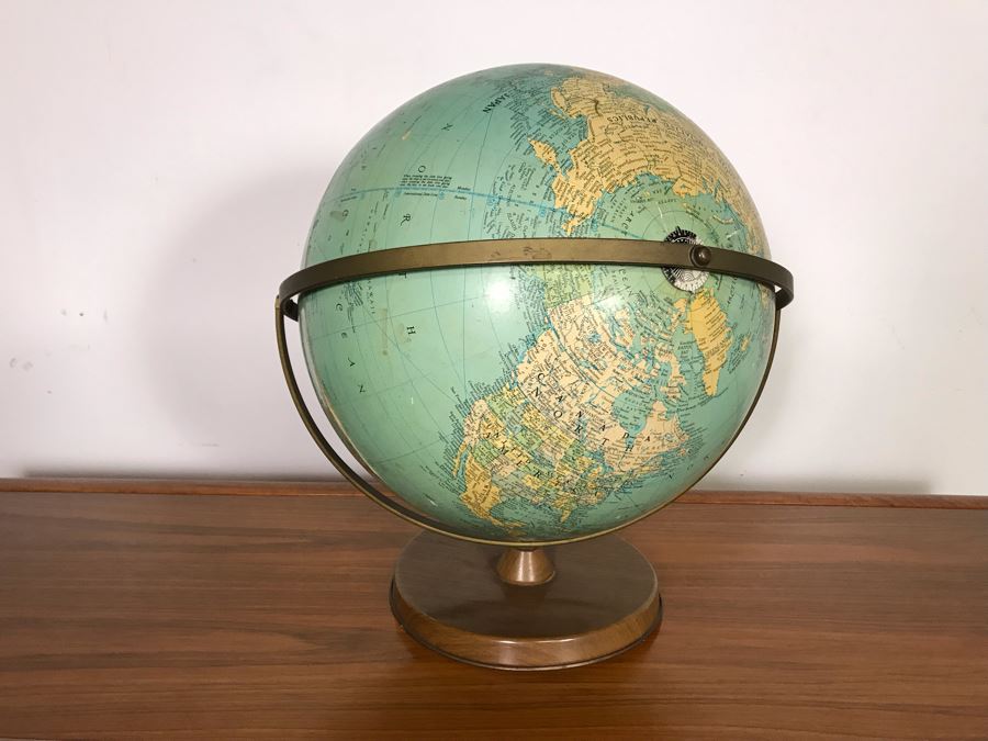 Vintage Mid-Century Replogle 16' Reference Globe (OHE) [Photo 9]