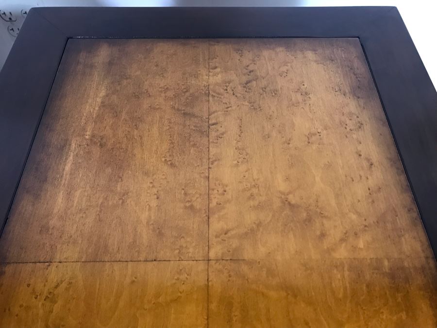 Pair Of Wellington Hall Wooden Chinoiserie Side Tables With Drawers - Birds Eye Maple Top 18W X 26D X 24H (OHE) [Photo 9]