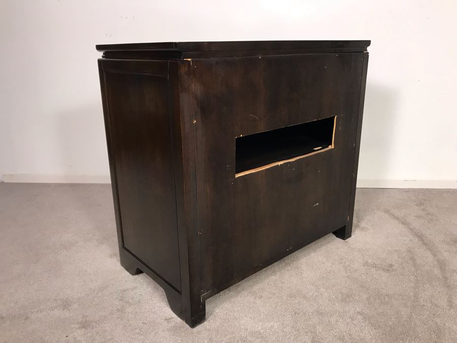 Wellington Hall Wooden Chinoiserie Cabinet With Two Drawers And Birds Eye Maple 32W X 18D X 30.5H (OHE) [Photo 11]