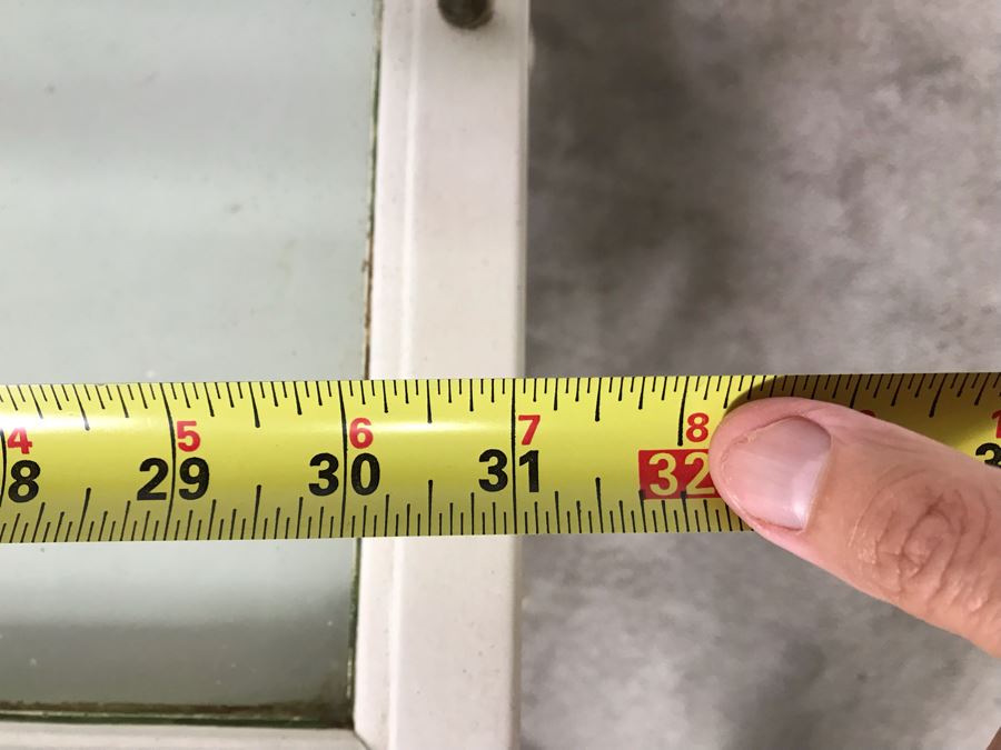 Vintage Shabby Chic Painted White Tea Bar Cart With Serving Glass Top Tray 32W X 18D X 30H (OHE) [Photo 12]