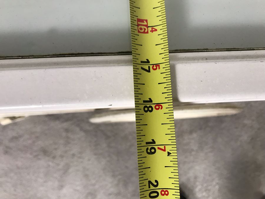 Vintage Shabby Chic Painted White Tea Bar Cart With Serving Glass Top Tray 32W X 18D X 30H (OHE) [Photo 13]