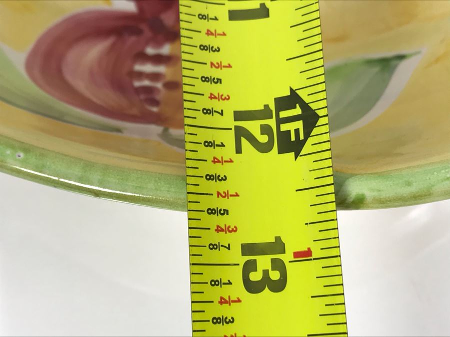 Large Italian Fruit Bowl By Solimene 12.5R [Photo 7]