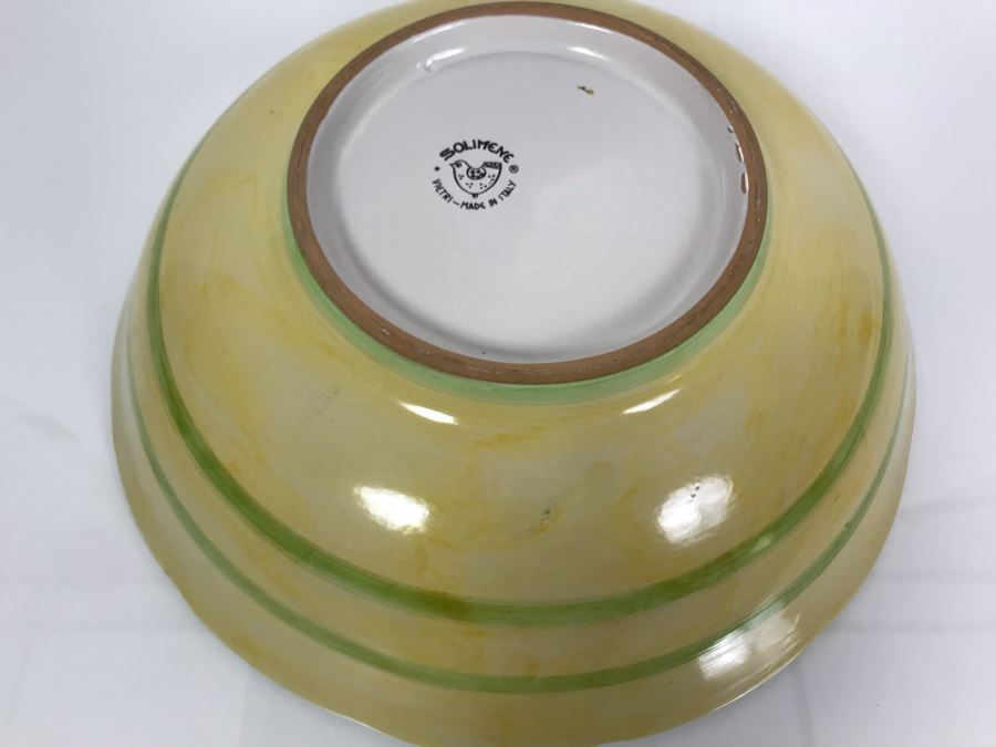 Large Italian Fruit Bowl By Solimene 12.5R [Photo 5]