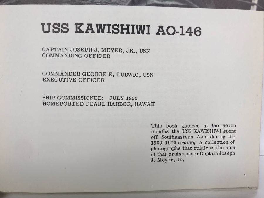 USS Kawishiwi AO-146 Cruise Book Special K Westpac Cruise Vietnam 1969-1970 [Photo 7]