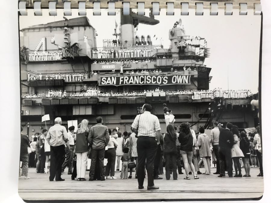 William H. Harris, RADM, USN (Ret.) Personal Cruise Book USS Coral Sea NAS Alameda July 1972 [Photo 4]