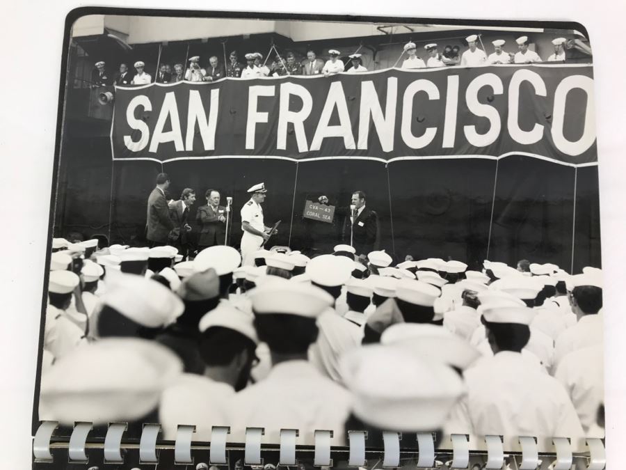 William H. Harris, RADM, USN (Ret.) Personal Cruise Book USS Coral Sea NAS Alameda July 1972 [Photo 5]