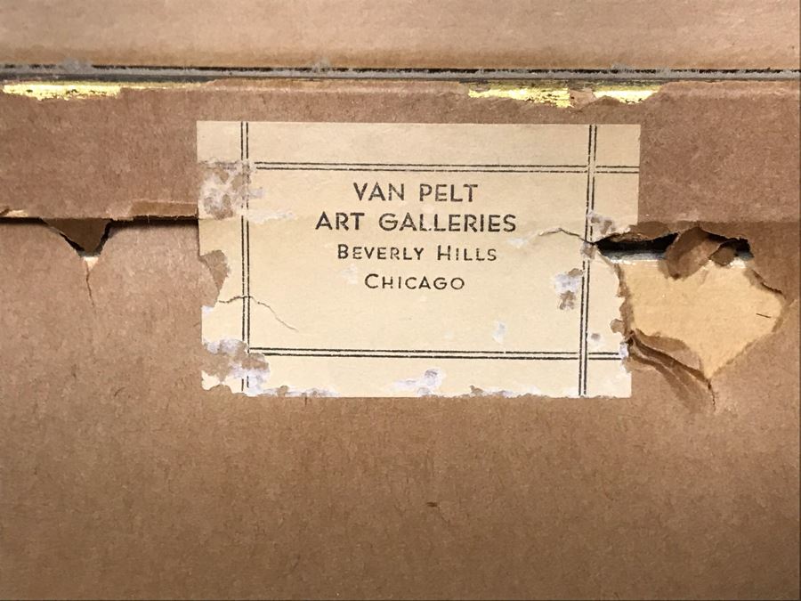 Framed Painting Of Violin And Sheet Music From Van Pelt Galleries In Beverly Hills 12 X 10 (OFS) [Photo 10]