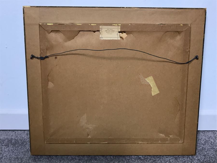 Framed Painting Of Violin And Sheet Music From Van Pelt Galleries In Beverly Hills 12 X 10 (OFS) [Photo 9]