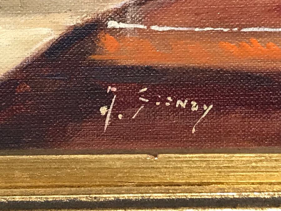 Framed Painting Of Violin And Sheet Music From Van Pelt Galleries In Beverly Hills 12 X 10 (OFS) [Photo 7]