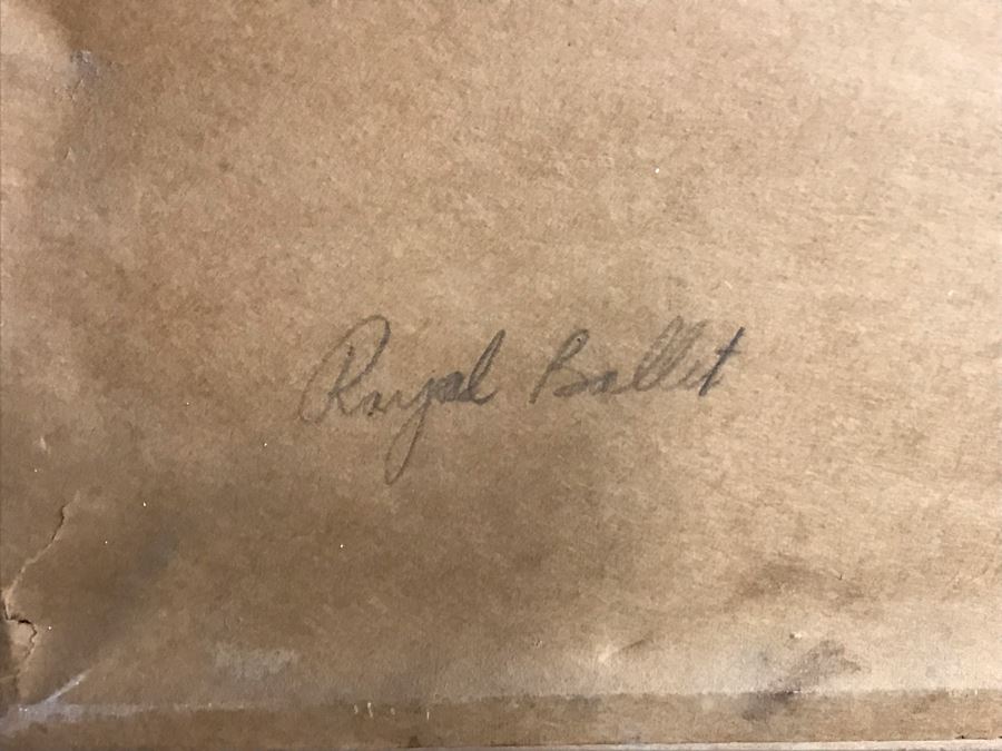 Pair Of Shabby Chic Framed Royal Ballet Prints Frames 15 X 18 (OFS) [Photo 9]