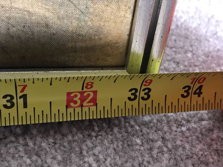 Framed Original Signed Asian Batik Painting On Cloth (Some Foxing) 33.5 X 25.5 [Photo 10]