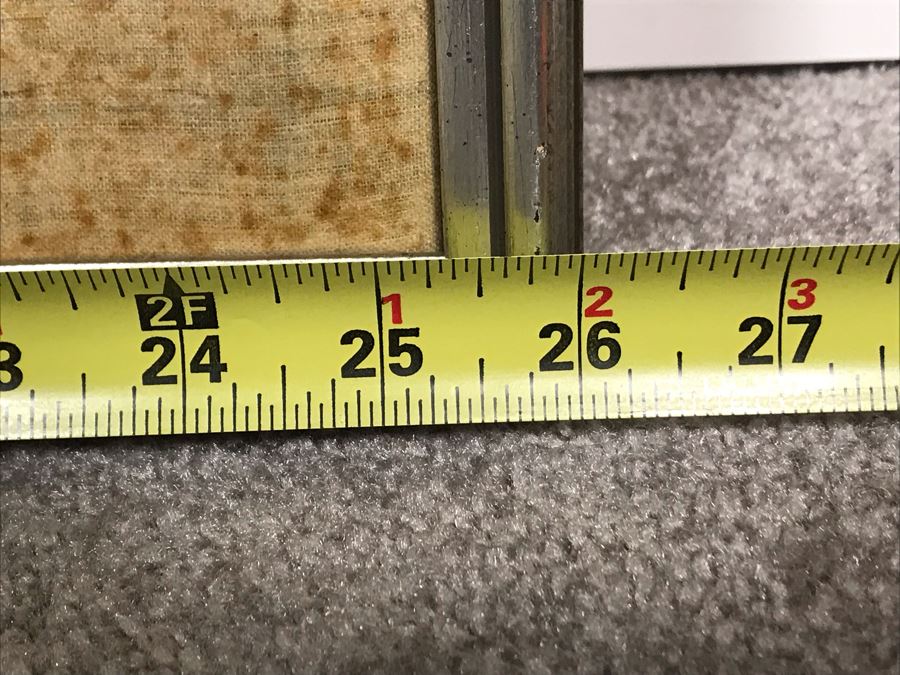 Framed Original Signed Asian Batik Painting On Cloth (Some Foxing) 26 X 34 [Photo 12]