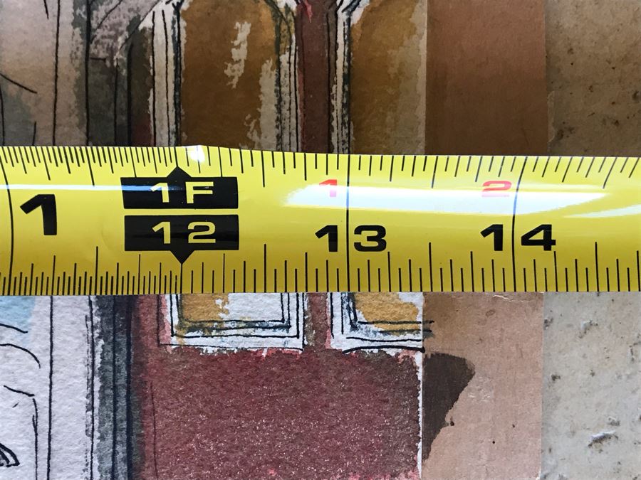 Original Jean Klafs Watercolor And Ink Painting 13.5 X 22 [Photo 10]