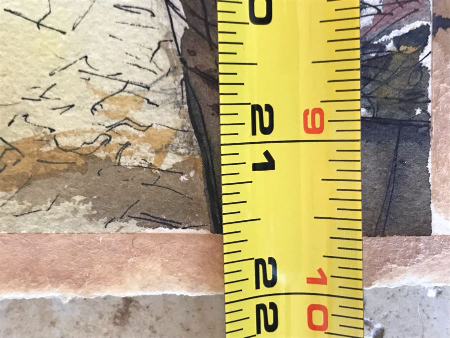 Original Jean Klafs Watercolor And Ink Painting 13.5 X 22 [Photo 11]