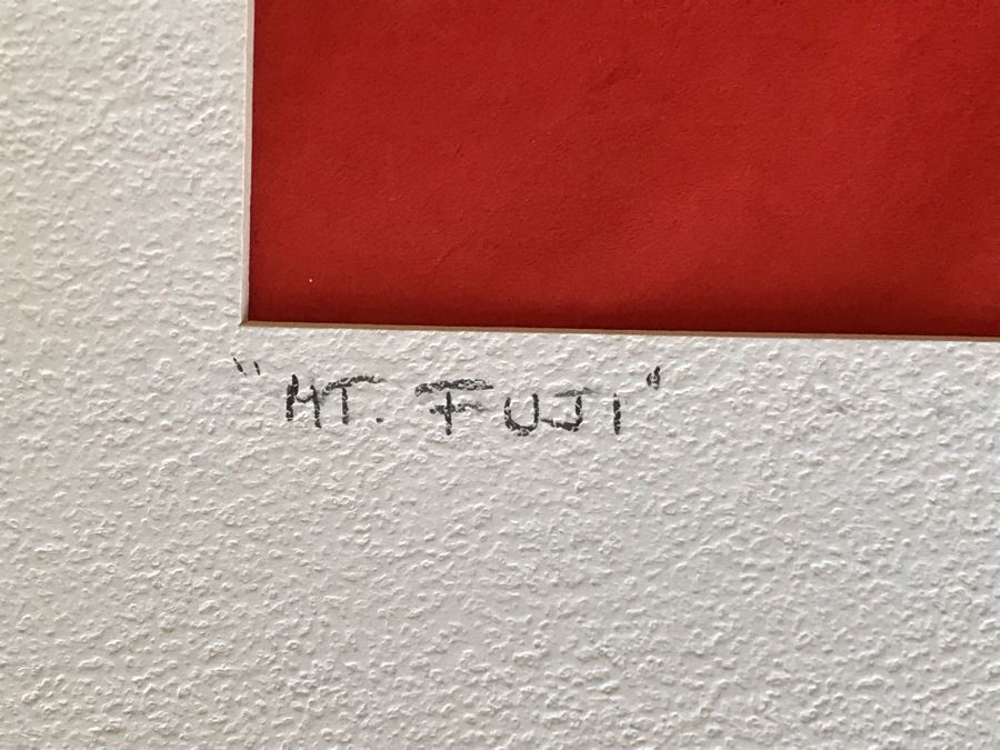 Keisuke Serizawa (1895-1984) Japanese Living National Treasure Hand Signed Artwork Titled 'Mt. Fuji' 16 X 12 (JKE) [Photo 7]