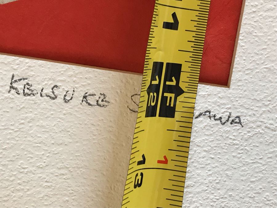 Keisuke Serizawa (1895-1984) Japanese Living National Treasure Hand Signed Artwork Titled 'Mt. Fuji' 16 X 12 (JKE) [Photo 9]