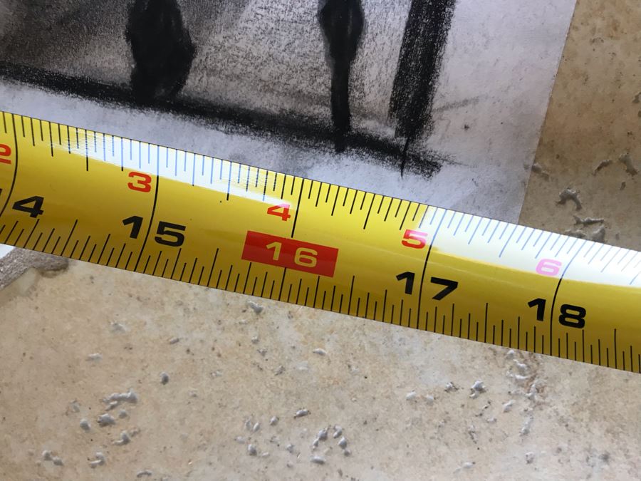 Unsigned Original Charcoal Nude Drawing 17 X 11 (JKE) [Photo 6]