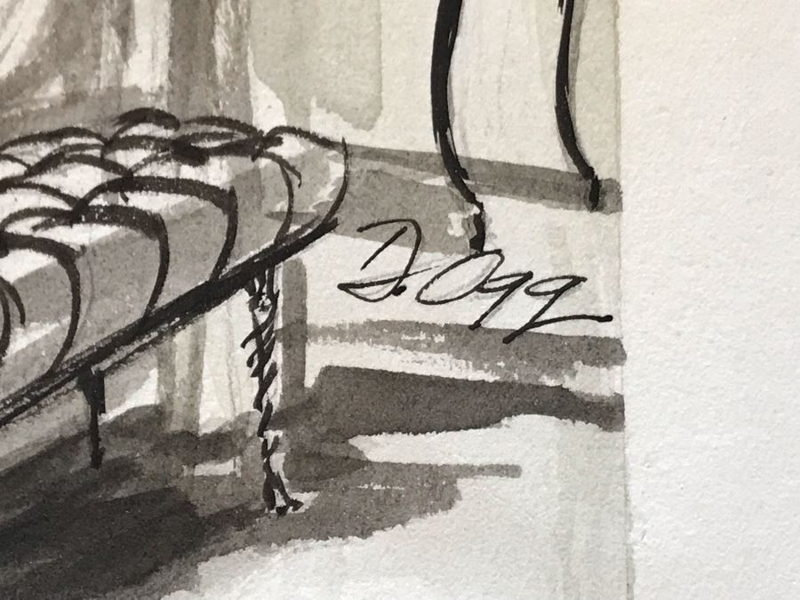 Original Illustration 'Utter Elegance By Jean Klafs Interiors - Newport Beach - See Her Exciting Laguna-Niguel Model Home!' 6 X 10 [Photo 5]