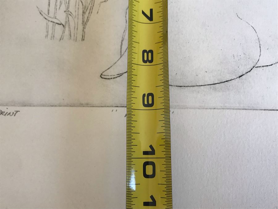 Vintage 1976 Ruth Osgood Unique Print Titled 'Antelope' 12 X 9 (JKE) [Photo 8]