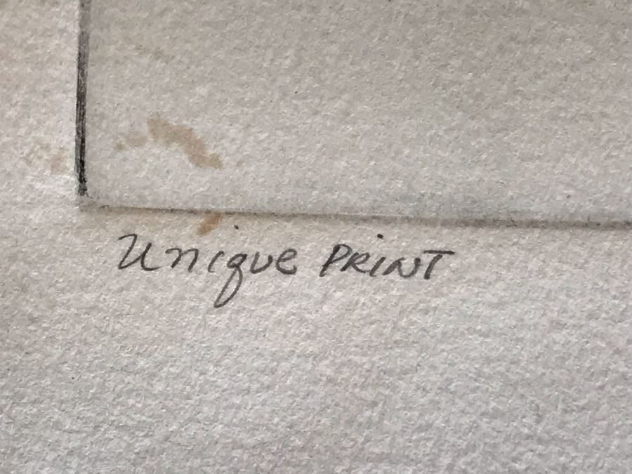 Vintage 1976 Ruth Osgood Unique Print Titled 'Antelope' 12 X 9 (JKE) [Photo 4]