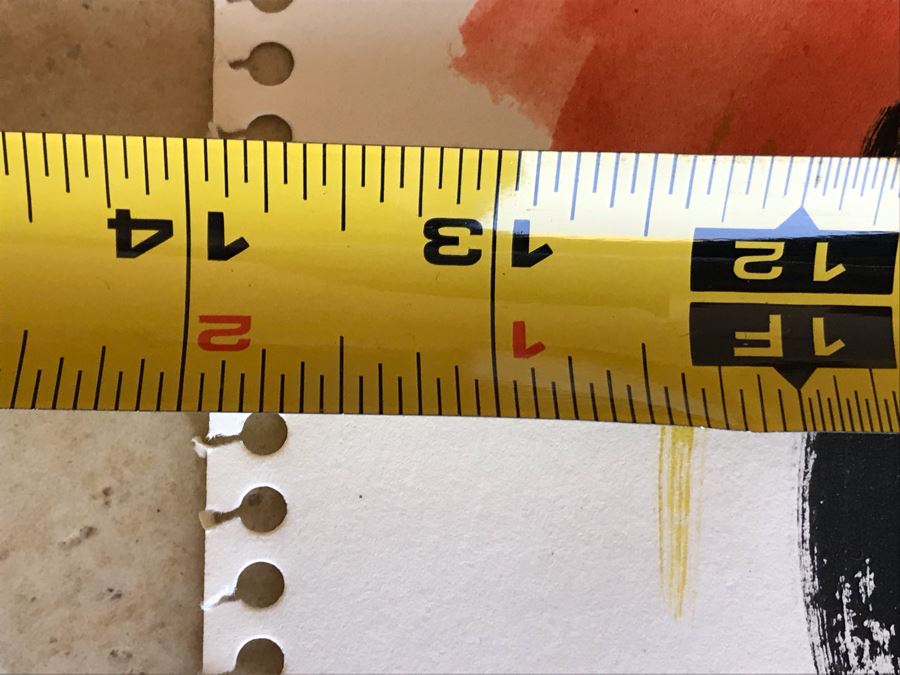 Original Jean Klafs Abstract Painting On Paper 14 X 11 [Photo 7]