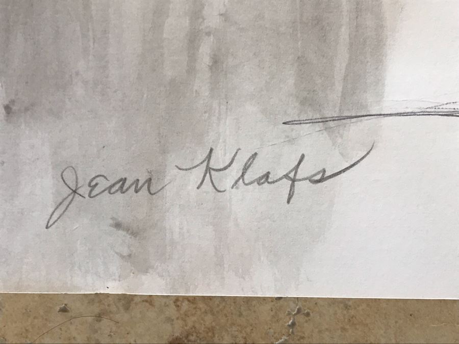 Original Jean Klafs Nude Ink And Wash Painting Of Woman On Paper 14 X 17 [Photo 5]