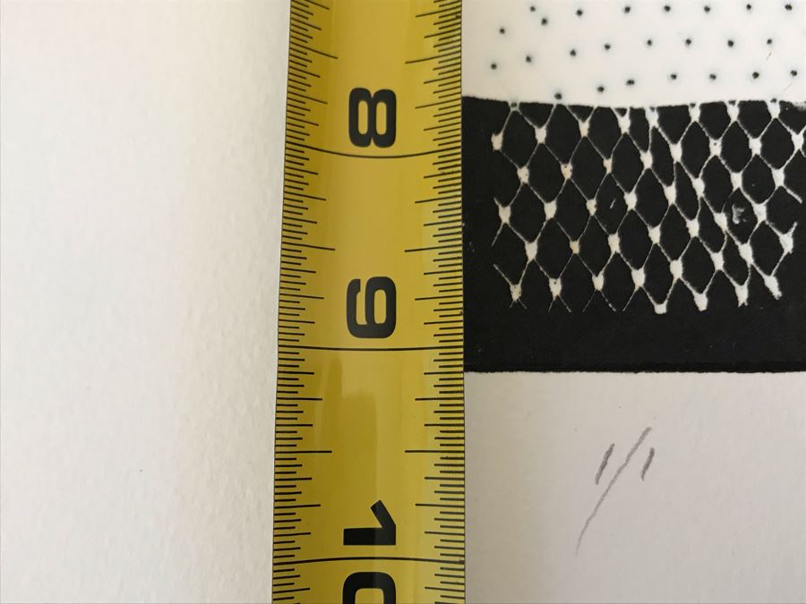 Original Jean Klafs Monotype On Paper Titled 'Dot Com' 12 X 9 [Photo 8]