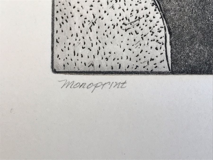 Original Jean Klafs Monoprint Vintage 1976 6 X 9 [Photo 7]