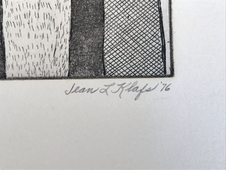 Original Jean Klafs Monoprint Vintage 1976 6 X 9 [Photo 6]