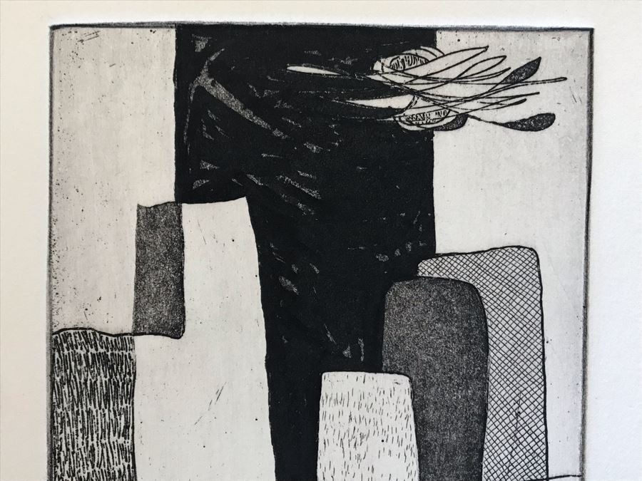 Original Jean Klafs Monoprint Vintage 1976 6 X 9 [Photo 3]