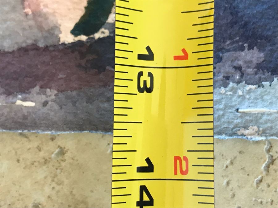 Original Jean Klafs Watercolor Painting Of Circus Sideshow Wagons Vintage 1955 30 X 13.5 [Photo 7]