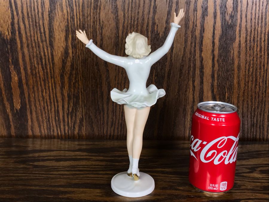 JUST ADDED - Wallendorf Figure Skater Porcelain Ice Skater Figurine Made In Germany 10H (OFS) [Photo 6]
