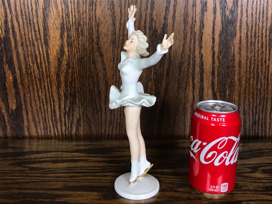 JUST ADDED - Wallendorf Figure Skater Porcelain Ice Skater Figurine Made In Germany 10H (OFS) [Photo 7]