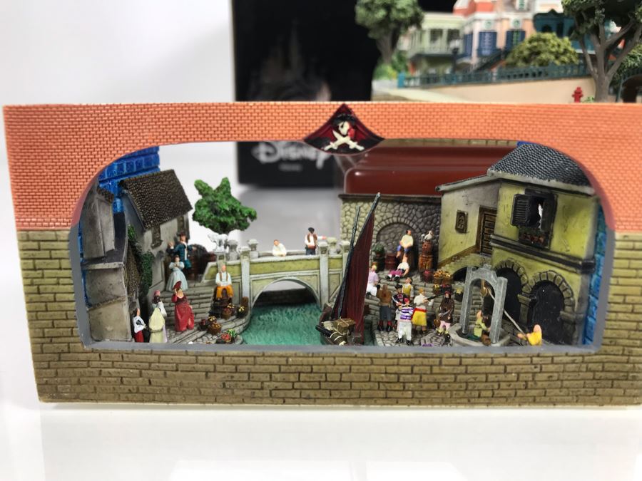 HAND SIGNED By Robert Olszewski First Edition Pirates Of The Caribbean And The Disney Gallery The Art Of Disney Theme Park Attraction Miniature Model With Box And 2 Scenes And Certificate Of Authenticity 9.5W X 10.5D X 6H DL1006 (Estimate $1,500-$2,000) [Photo 11]