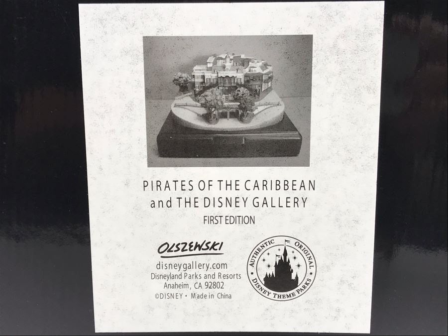 HAND SIGNED By Robert Olszewski First Edition Pirates Of The Caribbean And The Disney Gallery The Art Of Disney Theme Park Attraction Miniature Model With Box And 2 Scenes And Certificate Of Authenticity 9.5W X 10.5D X 6H DL1006 (Estimate $1,500-$2,000) [Photo 42]