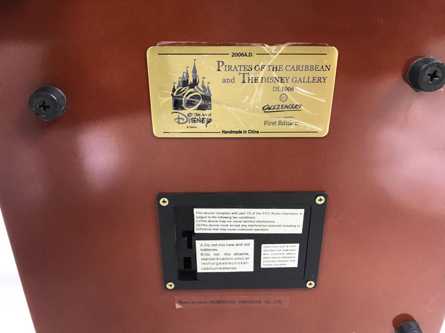 HAND SIGNED By Robert Olszewski First Edition Pirates Of The Caribbean And The Disney Gallery The Art Of Disney Theme Park Attraction Miniature Model With Box And 2 Scenes And Certificate Of Authenticity 9.5W X 10.5D X 6H DL1006 (Estimate $1,500-$2,000) [Photo 38]
