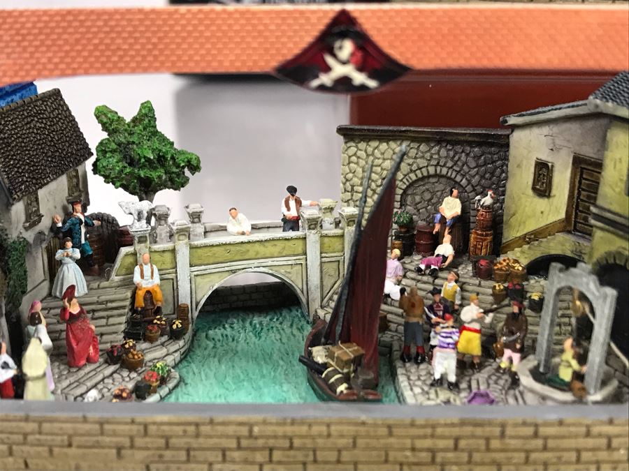 HAND SIGNED By Robert Olszewski First Edition Pirates Of The Caribbean And The Disney Gallery The Art Of Disney Theme Park Attraction Miniature Model With Box And 2 Scenes And Certificate Of Authenticity 9.5W X 10.5D X 6H DL1006 (Estimate $1,500-$2,000) [Photo 12]