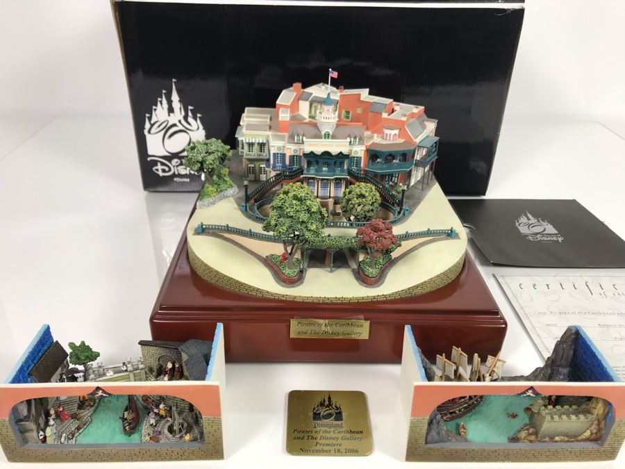 HAND SIGNED By Robert Olszewski First Edition Pirates Of The Caribbean And The Disney Gallery The Art Of Disney Theme Park Attraction Miniature Model With Box And 2 Scenes And Certificate Of Authenticity 9.5W X 10.5D X 6H DL1006 (Estimate $1,500-$2,000) [Photo 5]